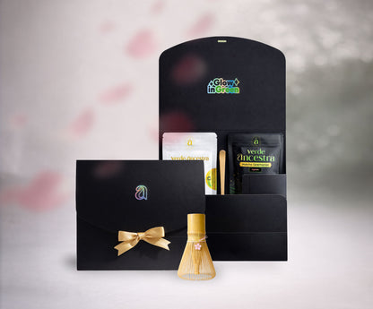 Kit Ceremonial de Regalo — Matcha Clásico + Premium | Verde Ancestra Verde Ancestra