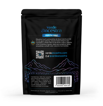 Blue Matcha - 90 G Butterfly Pea Verde Ancestra