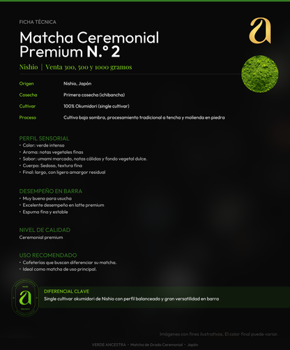 Muestra - Ceremonial Premium Nº 2 Verde Ancestra