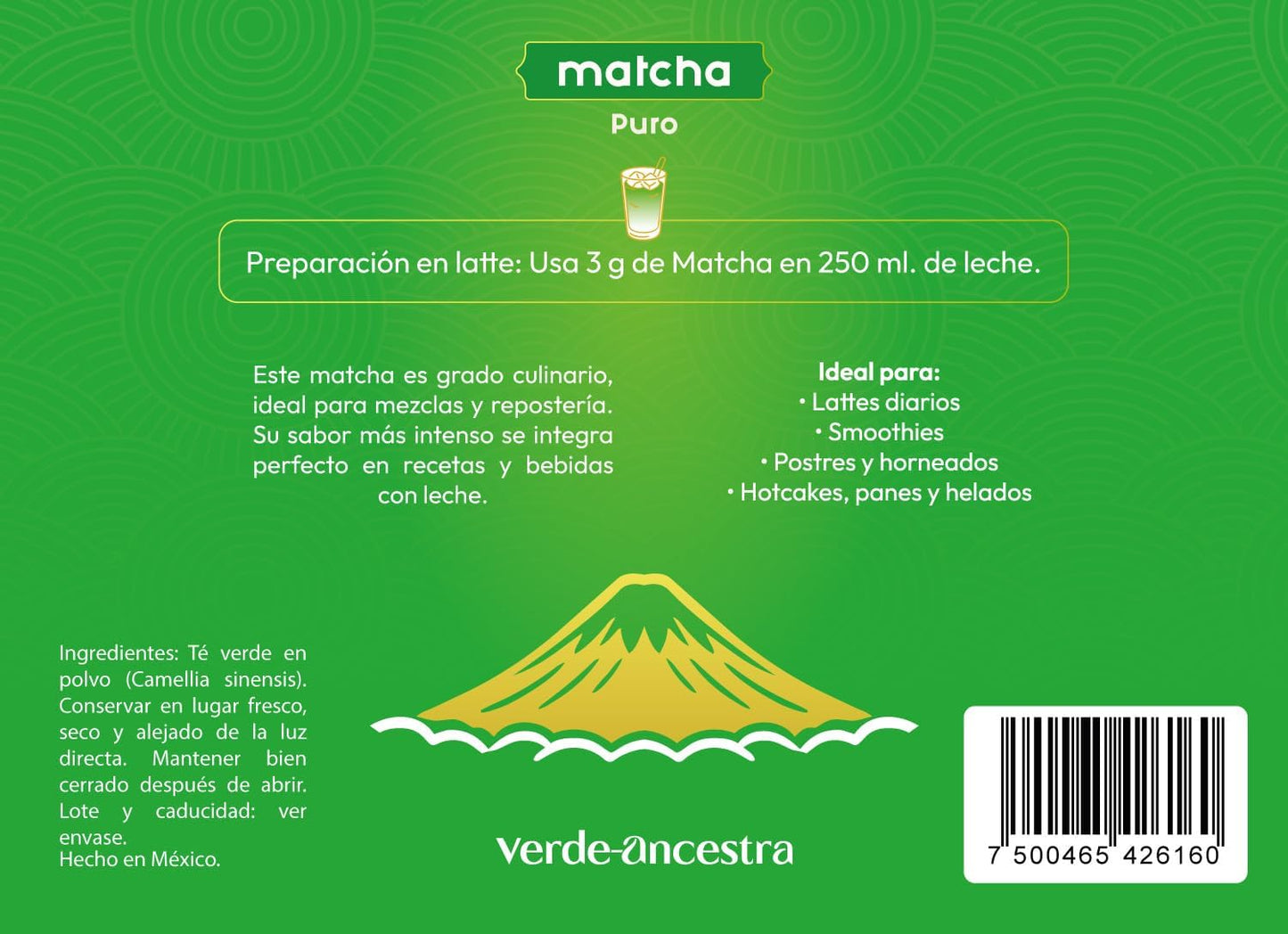 Matcha Puro en Polvo | Grado Culinario | Milky Matcha Milky Matcha